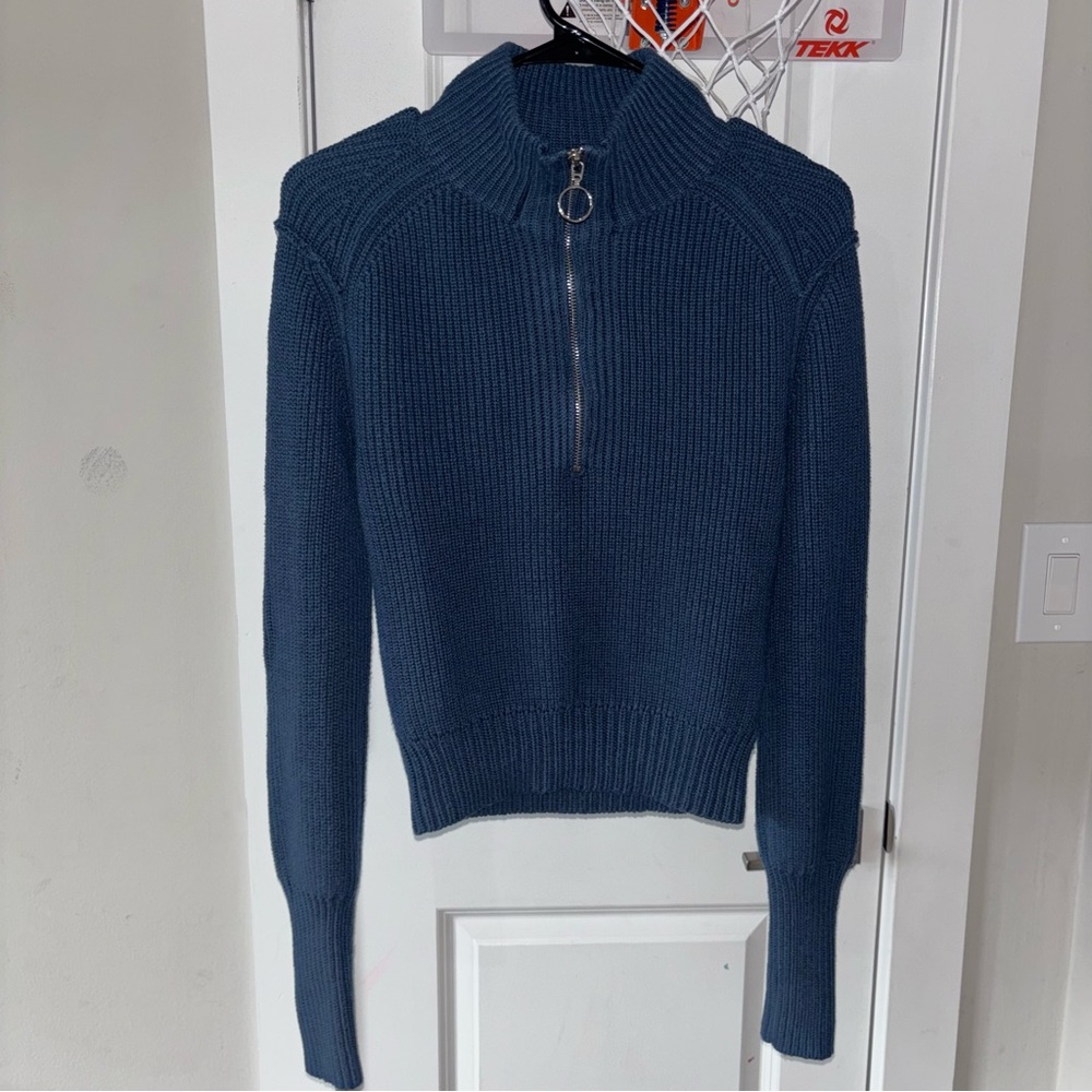 STITCHES & STRIPES Women’s Summit Half Zip in Arctic Size S